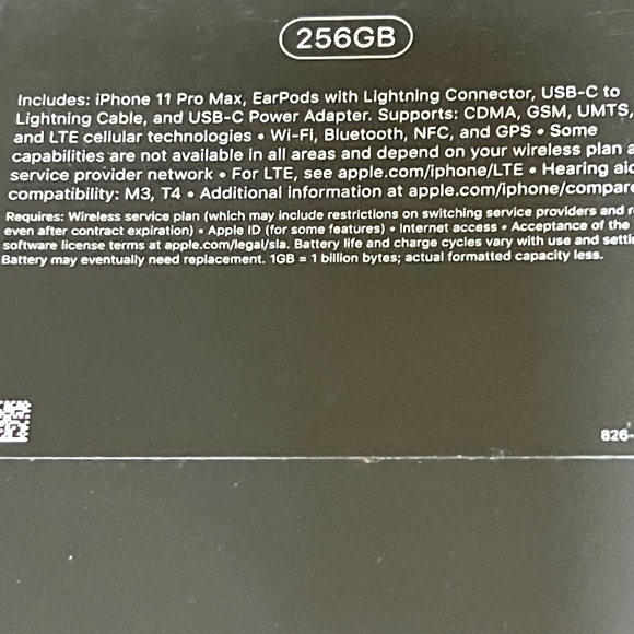 Apple IPhone Space Gray 11 pro max 256gb Phone Box - Picture 4 of 4
